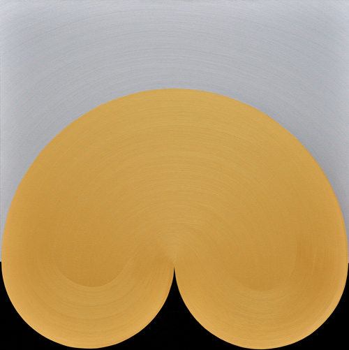 Wenlan Hu Frost - Gold Curvescape on Silver and Black No.1 Wenlan Hu Frost - Gold Curvescape on Silver and Black No.1
