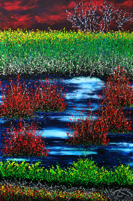 Wenlan Hu Frost - Natural Expressionism No. 16: Dream of A Texas Lake Wenlan Hu Frost - Natural Expressionism No. 16: Dream of A Texas Lake