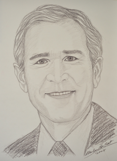 Wenlan Hu Frost - US President George W. Bush Wenlan Hu Frost - US President George W. Bush