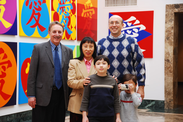 Dr. Louis Zona with Wenlan Hu Frost and her husband Daniel Allen Frost and sons Daniel and David (holding camera) Dr. Louis Zona with Wenlan Hu Frost and her husband Daniel Allen Frost and sons Daniel and David (holding camera)